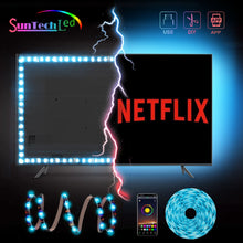Load image into Gallery viewer, Suntech Led Strip, SMD 5050 USB Powered LED Strip Light, Bluetooth With App Control TV Led Backlight Decoration For TV