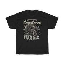 Load image into Gallery viewer, Cafe Race Full Of Speed Unisex Heavy Cotton Tee
