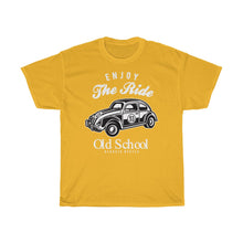 Load image into Gallery viewer, Enjoy The Ride Old School Unisex Heavy Cotton Tee

