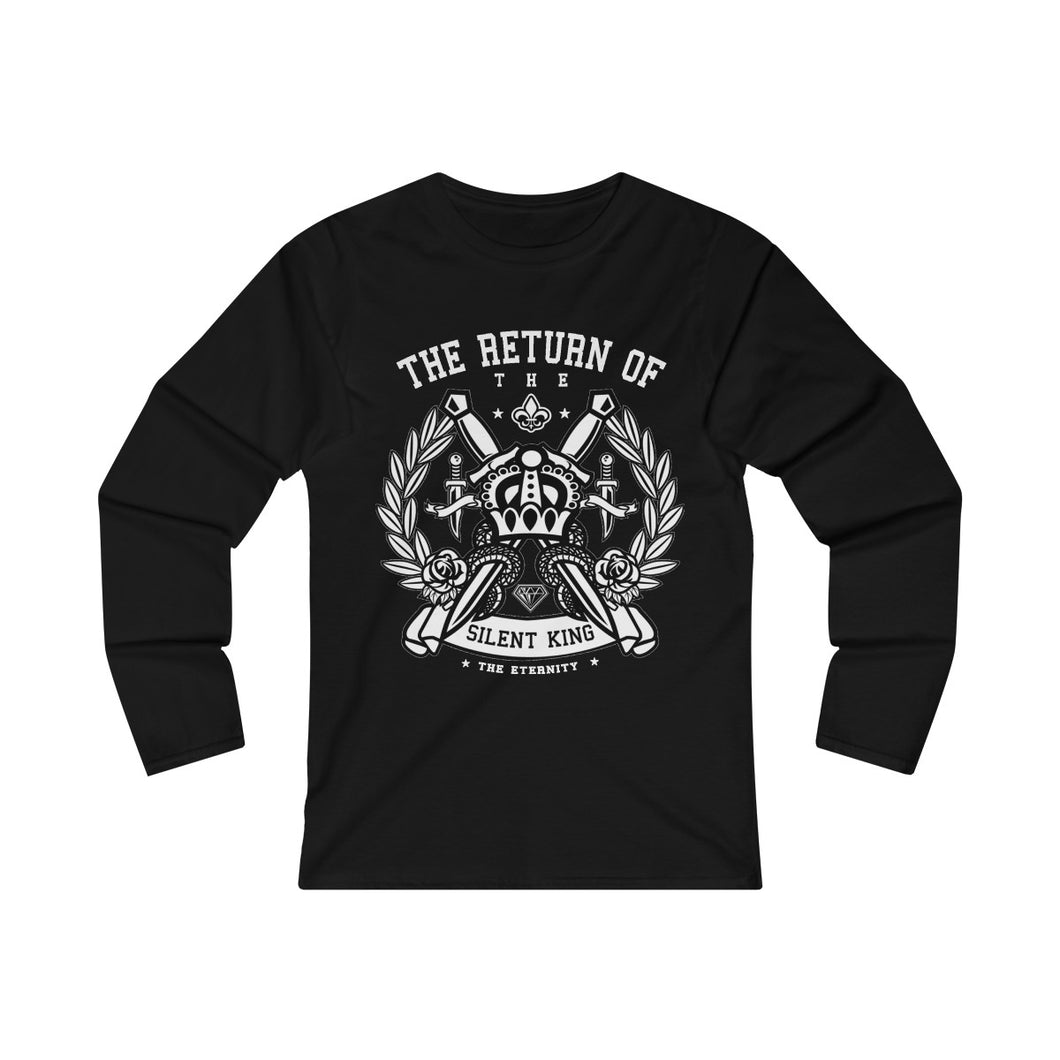 The Return Of The Silent King Women's Fitted Long Sleeve Tee