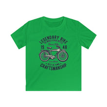 Load image into Gallery viewer, Legendary Bike 1948 Craftsmanship Kids Softstyle Tee
