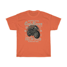 Load image into Gallery viewer, Cafe Race Full Of Speed Unisex Heavy Cotton Tee
