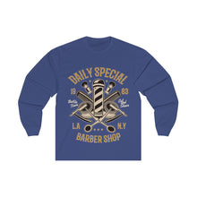 Load image into Gallery viewer, Daily Special Barber Shop Unisex Long Sleeve Tee
