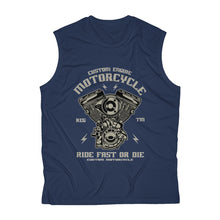 Load image into Gallery viewer, Motorcycle First Or Die Men&#39;s Sleeveless Performance Tee
