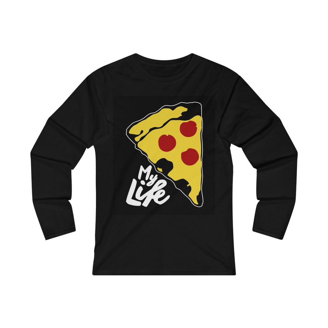 Love Pizza Women's Fitted Long Sleeve Tee