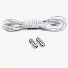 Load image into Gallery viewer, 1Pair Elastic No Tie Shoelaces Locking Round Shoe Laces Kids Adult Quick Shoe Laces Metal Capsule Shoe Laces Strings
