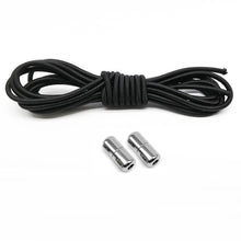 Load image into Gallery viewer, 1Pair Elastic No Tie Shoelaces Locking Round Shoe Laces Kids Adult Quick Shoe Laces Metal Capsule Shoe Laces Strings
