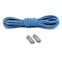 Load image into Gallery viewer, 1Pair Elastic No Tie Shoelaces Locking Round Shoe Laces Kids Adult Quick Shoe Laces Metal Capsule Shoe Laces Strings
