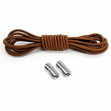 Load image into Gallery viewer, 1Pair Elastic No Tie Shoelaces Locking Round Shoe Laces Kids Adult Quick Shoe Laces Metal Capsule Shoe Laces Strings
