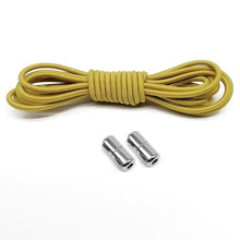 Load image into Gallery viewer, 1Pair Elastic No Tie Shoelaces Locking Round Shoe Laces Kids Adult Quick Shoe Laces Metal Capsule Shoe Laces Strings
