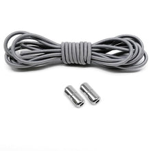 Load image into Gallery viewer, 1Pair Elastic No Tie Shoelaces Locking Round Shoe Laces Kids Adult Quick Shoe Laces Metal Capsule Shoe Laces Strings
