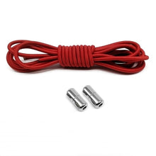 Load image into Gallery viewer, 1Pair Elastic No Tie Shoelaces Locking Round Shoe Laces Kids Adult Quick Shoe Laces Metal Capsule Shoe Laces Strings
