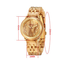 Load image into Gallery viewer, Couple Watches for Lovers Luxury Wood Watch Mens Fashion Wooden Women Dress Clocks Gifts for Valentine&#39;s Day Relogio de casal
