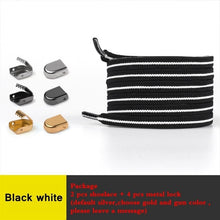 Load image into Gallery viewer, 1 Pair No Tie Shoe laces Elastic Shoelaces Outdoor Leisure Sneakers Quick Safety Flat Shoelace Kids And Adult Unisex Lazy laces
