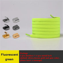 Load image into Gallery viewer, 1 Pair No Tie Shoe laces Elastic Shoelaces Outdoor Leisure Sneakers Quick Safety Flat Shoelace Kids And Adult Unisex Lazy laces
