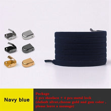 Load image into Gallery viewer, 1 Pair No Tie Shoe laces Elastic Shoelaces Outdoor Leisure Sneakers Quick Safety Flat Shoelace Kids And Adult Unisex Lazy laces
