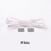 Load image into Gallery viewer, 1Pair No tie Shoelaces Round Elastic Shoe Laces For Kids and Adult Sneakers Shoelace Quick Lazy Laces 21 Color Shoestrings
