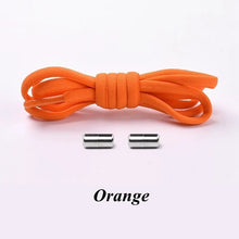 Load image into Gallery viewer, 1Pair No tie Shoelaces Round Elastic Shoe Laces For Kids and Adult Sneakers Shoelace Quick Lazy Laces 21 Color Shoestrings
