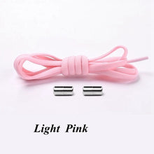 Load image into Gallery viewer, 1Pair No tie Shoelaces Round Elastic Shoe Laces For Kids and Adult Sneakers Shoelace Quick Lazy Laces 21 Color Shoestrings
