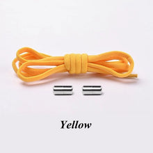 Load image into Gallery viewer, 1Pair No tie Shoelaces Round Elastic Shoe Laces For Kids and Adult Sneakers Shoelace Quick Lazy Laces 21 Color Shoestrings
