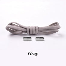 Load image into Gallery viewer, 1Pair No tie Shoelaces Round Elastic Shoe Laces For Kids and Adult Sneakers Shoelace Quick Lazy Laces 21 Color Shoestrings

