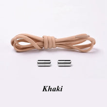 Load image into Gallery viewer, 1Pair No tie Shoelaces Round Elastic Shoe Laces For Kids and Adult Sneakers Shoelace Quick Lazy Laces 21 Color Shoestrings
