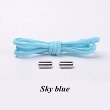 Load image into Gallery viewer, 1Pair No tie Shoelaces Round Elastic Shoe Laces For Kids and Adult Sneakers Shoelace Quick Lazy Laces 21 Color Shoestrings
