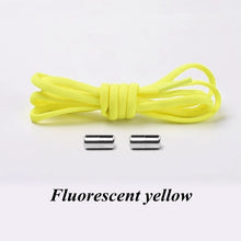 Load image into Gallery viewer, 1Pair No tie Shoelaces Round Elastic Shoe Laces For Kids and Adult Sneakers Shoelace Quick Lazy Laces 21 Color Shoestrings
