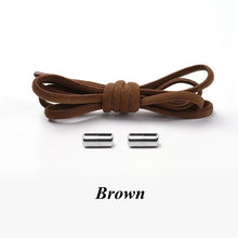 Load image into Gallery viewer, 1Pair No tie Shoelaces Round Elastic Shoe Laces For Kids and Adult Sneakers Shoelace Quick Lazy Laces 21 Color Shoestrings
