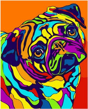 Load image into Gallery viewer, SDOYUNO 40x50cm Pop Style Frameless DIY Painting By Numbers Colorful Dog Pictures By Numbers On Canvas Animals Home Decoration
