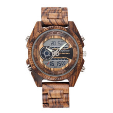 Load image into Gallery viewer, Shifenmei Wood Watch Men Military Sport Wristwatch Mens Quartz Watches Top Brand Luxury Wooden Watch Male Relogio Masculino 2020
