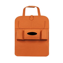 Load image into Gallery viewer, car organizer seat cover back seat fold Dining rack car seat storage bag Multifunction vehicle storage box car seat cushion
