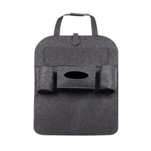 Load image into Gallery viewer, car organizer seat cover back seat fold Dining rack car seat storage bag Multifunction vehicle storage box car seat cushion
