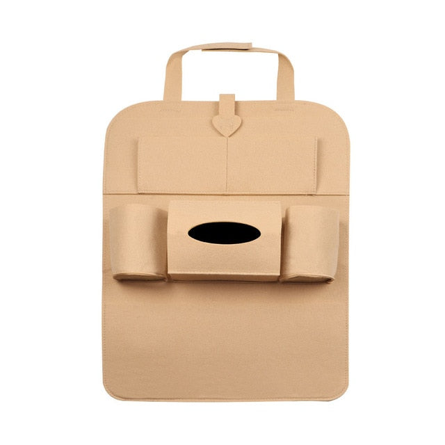 car organizer seat cover back seat fold Dining rack car seat storage bag Multifunction vehicle storage box car seat cushion