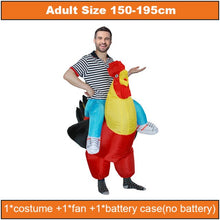 Load image into Gallery viewer, Inflatable Costumes Dinosaur Flamingo Horse Cosplay Halloween Costume Duck Cock Festival Mascot Party Role Play Disfraz Adult
