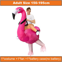 Load image into Gallery viewer, Inflatable Costumes Dinosaur Flamingo Horse Cosplay Halloween Costume Duck Cock Festival Mascot Party Role Play Disfraz Adult
