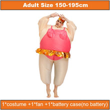 Load image into Gallery viewer, Inflatable Costumes Dinosaur Flamingo Horse Cosplay Halloween Costume Duck Cock Festival Mascot Party Role Play Disfraz Adult
