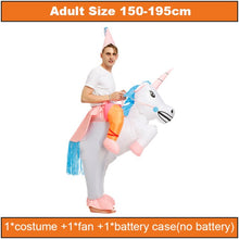 Load image into Gallery viewer, Inflatable Costumes Dinosaur Flamingo Horse Cosplay Halloween Costume Duck Cock Festival Mascot Party Role Play Disfraz Adult
