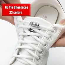 Load image into Gallery viewer, Elastic No Tie Shoelaces Semicircle Shoe Laces For Kids and Adult Sneakers Shoelace Quick Lazy Metal Lock Laces Shoe Strings
