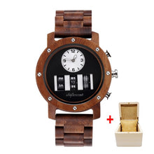 Load image into Gallery viewer, Shifenmei Watch Mens Roller Digital Dial Watch Top Luxury Brand Military Sport Quartz Wristwatch Wooden Watch Relogio Masculino
