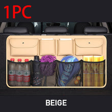 Load image into Gallery viewer, PU Leather Car Trunk Organizer Bag Rear Seat Back Storage Box Automobiles Interior Goods Universal Auto Trunk Organizer 8 Pocket
