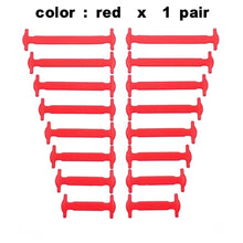 Load image into Gallery viewer, 16Pcs/Set Silicone Elastic Shoelaces Special No Tie Shoelace Lacing Kids Adult Sneakers Quick Shoe Lace Rubber Zapatillas
