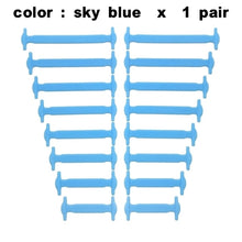 Load image into Gallery viewer, 16Pcs/Set Silicone Elastic Shoelaces Elastic Shoe Laces Special No Tie Shoelace for Men Women Lacing Rubber Zapatillas 13 Colors
