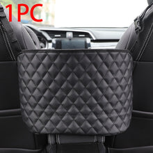 Load image into Gallery viewer, PU leather Car Seat Back Bag Universal Auto Seat Side Storage Box for Cup Key Phone Holder Travel Organizer Pocket Anti Kick Pad
