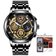 Load image into Gallery viewer, 2021 New Fashion Men&#39;s Watch Stainless Steel Top Brand Luxury Waterproof  Sports Chronograph Quartz  Men&#39;s Relogio Masculino
