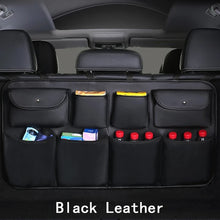 Load image into Gallery viewer, Car Rear Seat Back Storage Bag PU Leather Auto Backseat Net in the Trunk Organizer Stowing Tidying Interior Accessories Supplies
