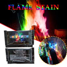 Load image into Gallery viewer, 10g/15g/25g/30g Magic Fire Colorful Flames Powder Bonfire Sachets Pyrotechnics Magic Trick Outdoor Camping Hiking Survival Tools
