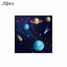 Load image into Gallery viewer, New Space Planet party Plate Napkins cups Tableware stars party for Astronaut Happy Birthday Party Supplies Universe Decorations
