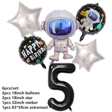 Load image into Gallery viewer, New Space Planet party Plate Napkins cups Tableware stars party for Astronaut Happy Birthday Party Supplies Universe Decorations
