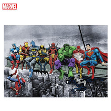 Load image into Gallery viewer, Superhero Canvas Painting Animation Comics Marvel Poster Prints Hulk Captain America Superman Home Wall Art Kids Birthday Gift
